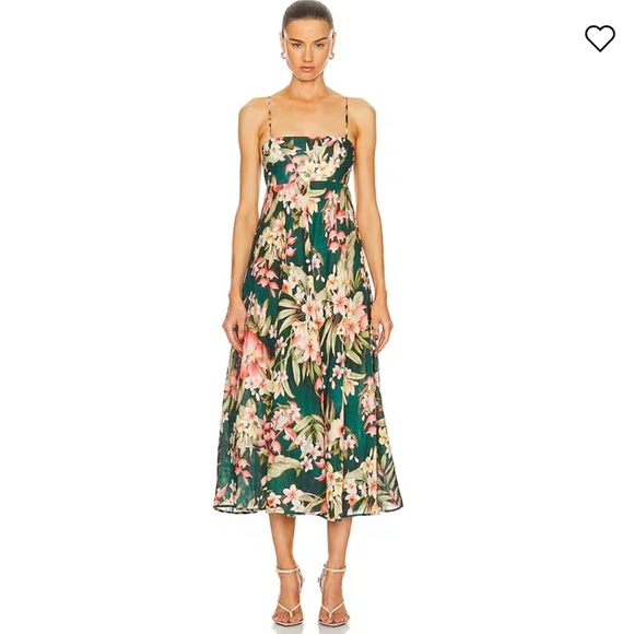 Zimmermann Dresses & Skirts - Zimmermann Lexi Bandeau linen midi dress nwt size 2 petite